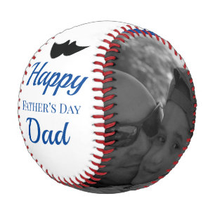 Moderner Vatertag Papa Foto-Gruß Baseball