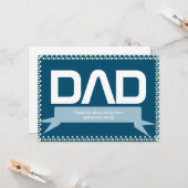 Moderner Vatertag Vater Gekümmert Karte (Vorderseite/Rückseite Beispiel)