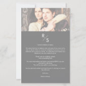 Moderner Vellum-Effekt für das Budget Hochzeitssze (Rückseite)