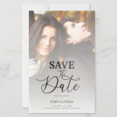 Moderner Vellum-Effekt für das Budget Hochzeitssze (Vorderseite)