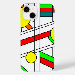 Moderner verklebter Glass-Look Case-Mate iPhone 14 Hülle