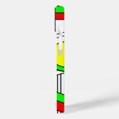 Moderner verklebter Glass-Look Case-Mate iPhone Hülle (Rückseite / Links)