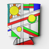 Moderner verklebter Glass-Look Dosenkühler (Vorderseite)