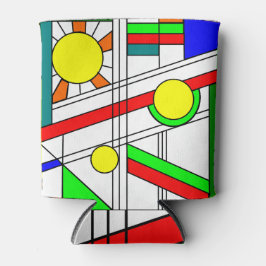 Moderner verklebter Glass-Look Dosenkühler