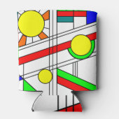 Moderner verklebter Glass-Look Dosenkühler (Rückseite)