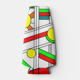 Moderner verklebter Glass-Look Flaschenkühler