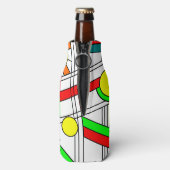 Moderner verklebter Glass-Look Flaschenkühler (Flasche Rückseite)