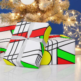 Moderner verklebter Glass-Look Geschenkpapier