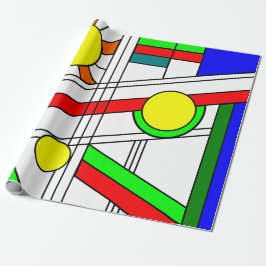 Moderner verklebter Glass-Look Geschenkpapier