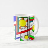 Moderner verklebter Glass-Look Kaffeetasse (VorderseiteRechts)