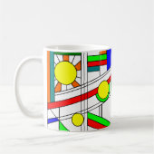 Moderner verklebter Glass-Look Kaffeetasse (Links)