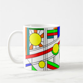 Moderner verklebter Glass-Look Kaffeetasse