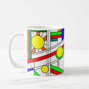 Moderner verklebter Glass-Look Kaffeetasse