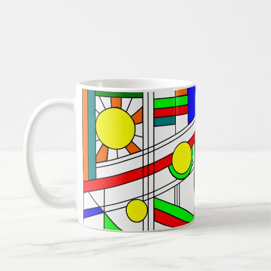 Moderner verklebter Glass-Look Kaffeetasse (Links)