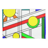 Moderner verklebter Glass-Look Kissenbezug (Vorderseite)