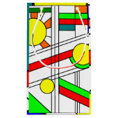 Moderner verklebter Glass-Look Kleine Geschenktüte (Rückseite)