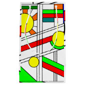 Moderner verklebter Glass-Look Kleine Geschenktüte (Vorderseite)