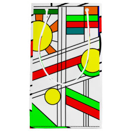 Moderner verklebter Glass-Look Kleine Geschenktüte