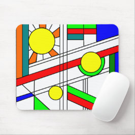 Moderner verklebter Glass-Look Mousepad