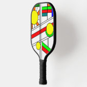 Moderner verklebter Glass-Look Pickleball Schläger (Links)