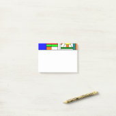 Moderner verklebter Glass-Look Post-it Klebezettel (Auf Schreibtisch)