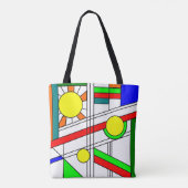 Moderner verklebter Glass-Look Tasche (Rückseite)