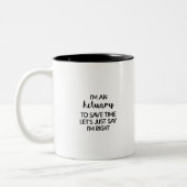 Moderner Versicherungsmathematiker Zweifarbige Tasse (Links)