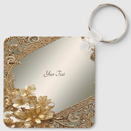 Moderner Verzierter Schlüsselanhänger (Rückseite)