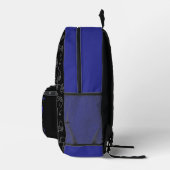 Moderner Videospiel-Controller Gamer-Monogramm-Nam Bedruckter Rucksack (Rechts)