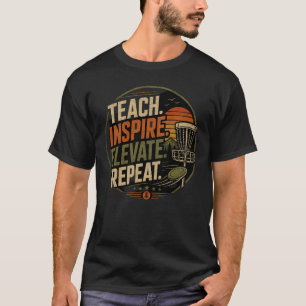 Moderner Vintage-Discgolf-Coach T-Shirt
