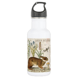 moderner vintage französischer Hase im Garten Trinkflasche