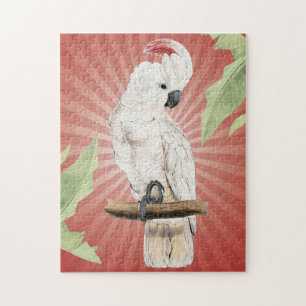 moderner Vintage Kakadu Puzzle