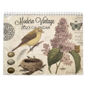 Moderner Vintage-Kalender 2023 Kalender
