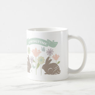 Moderner vintage Osterhase Kaffeetasse
