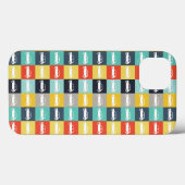 Moderner Vintage-Schachbrett-Mini-Cooper Case-Mate iPhone Hülle (Rückseite (Horizontal))