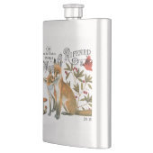 moderner vintage wald-fuchs flachmann (Links)
