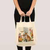 Moderner vintage Wald Fuchs Tragetasche (Vorderseite (Produkt))