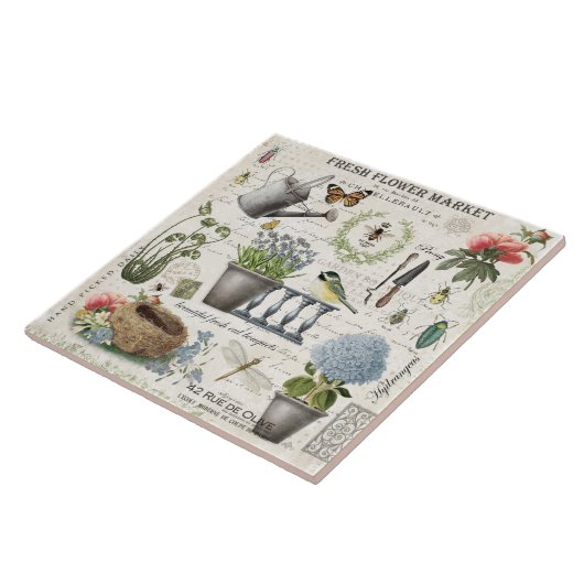 Moderner Vintager Bauernhof Fliese (Seite)