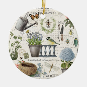 Moderner Vintager Bauernhof Keramik Ornament