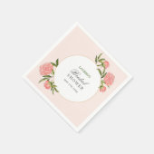 Moderner Vintager Brautparty-Cocktail Napki Serviette (Ecke)