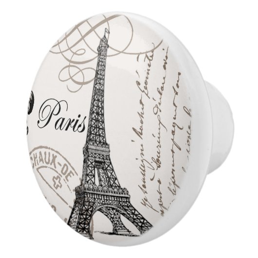 MODERNER VINTAGER EIFFEL-TURM KERAMIKKNAUF (Rechts)
