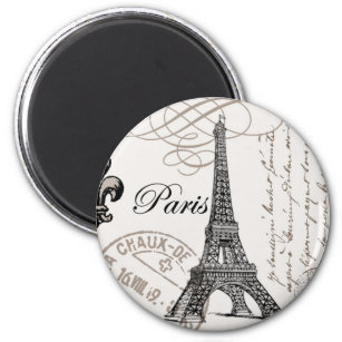 moderner Vintager Eiffelturm Magnet