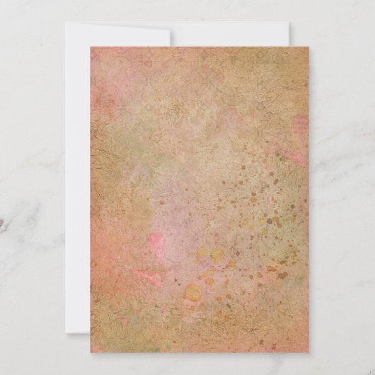 Moderner Vintager Fall Save The Date (Rückseite)