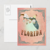 Moderner Vintager Florida Staat Karte - Pastellpfi (Vorne/Hinten)