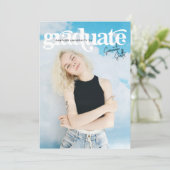 Moderner Vintager Fotografie-Collage-Abschluss Einladung (Stehend Vorderseite)