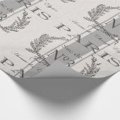 Moderner Vintager Franzose-Paris-Kornbeutel Geschenkpapier (Ecke)