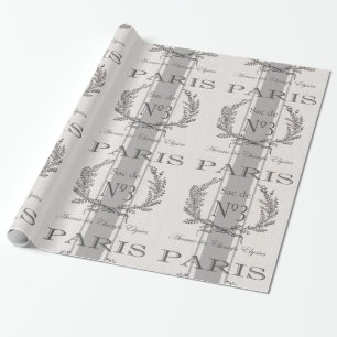 Moderner Vintager Franzose-Paris-Kornbeutel Geschenkpapier