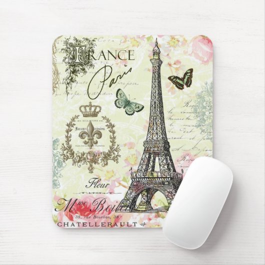 moderner Vintager Franzoseeiffel-Turm Mousepad (Mit Mouse)