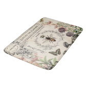 Moderner Vintager französischer Bienengarten Badematte (Schrägansicht)