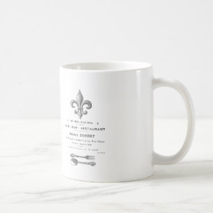 MODERNER VINTAGER FRANZÖSISCHER BISTRO KAFFEETASSE